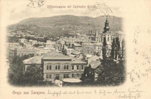 Sarajevo, Officierscasino mit Serbischer Kirche / officers casino, church (EK)