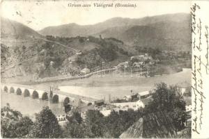 Visegrad, General view, river (fa)