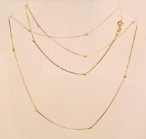 Aranyozott ezüst nyaklánc 0,925 / Gold plated silver necklace 2,6g 76 cm