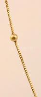 Aranyozott ezüst nyaklánc 0,925 / Gold plated silver necklace 2,6g 76 cm