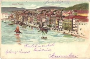 1899 Mali Losinj, Lussinpiccolo; Kikötő / port. Kosmos  litho (EB)