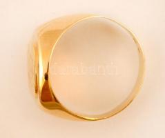 Arany pecsétgyűrű, 14K jelzett / Gold ring 14 C, size: 60; 5,9 g