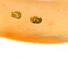 Arany pecsétgyűrű, 14K jelzett / Gold ring 14 C, size: 60; 5,9 g
