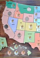 Amerikai Egyesült Államok 2010-2011. 25c (7xklf) Oregon, California, Arizona, Wyoming, Montana, Arka...