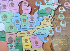 Amerikai Egyesült Államok 2010-2011. 25c (7xklf) Oregon, California, Arizona, Wyoming, Montana, Arka...