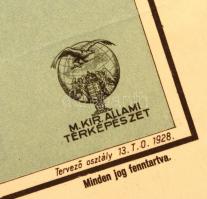 1928 Balatonalmádi és környéke. Magyar fürdőtérképek 4. Tervezte és kiadja a M. kir. Állami Térképés...