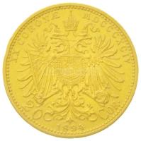 Ausztria 1894. 20K Au "Ferenc József"  Bécs (6,77g/0.900) T:2 ph.
Austria 1894. 20 Corona...