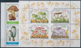 1985-1999 Gomba motívum 4 klf kisív 1985-1999 Mushrooms 4 minisheets