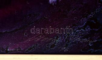 Uzonyi Ferenc (1963-): Az est virágai. Olaj, farost, jelzett, keretben, 40×80 cm