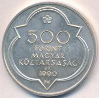 1990. 500Ft Ag "Mátyás Király - Buda" T:BU Adamo EM114
