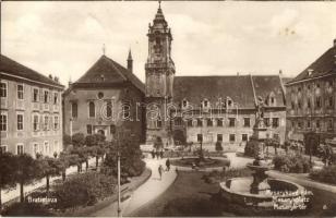 Pozsony, Pressburg, Bratislava; Masarykové námesti / Masarykplatz / Masaryk tér, G. Holderer kiadása / square (fa)