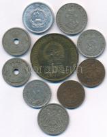 10db-os vegyes külföldi fémpénz tétel érdekesebb darabokkal, közte Bulgária, Hollandia, Mongólia, Ro...