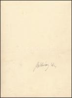 cca 1940 Belházy Dezső aláírt vintage felvétele Angelo Funk Pál (1894-1974) fotóművészről, 23,5x17 c...