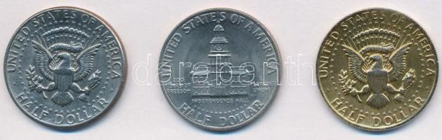 Amerikai Egyesült Államok 1971. 1/2$ Cu-Ni "Kennedy" + 1972. 1/2$ Cu-Ni "Kennedy&quot...