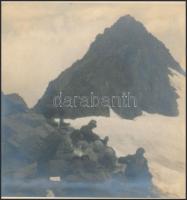 cca 1930 Spitzer László jelzés nélküli vintage fotóművészeti alkotása, a szerző hagyatékából, 17,5x16,5 cm