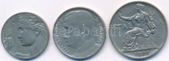 Olaszország 1913R 20c Ni + 1920R 50c Ni recés perem + 1922R 1L Ni T:2,2- ph.
Italy 1913R 20 Centesi...