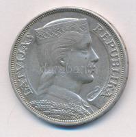 Lettország 1931. 5L Ag T:2 Latvia 1931. 5 Lati Ag C:XF Krause KM#9