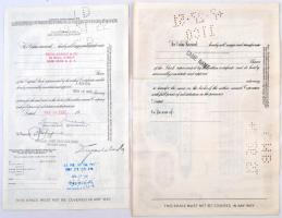 Amerikai Egyesült Államok 1945-1967. 3db klf részvény "Chas. Pfizer", "International ...