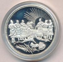 Csóka Zsuzsanna (1962-) 1996. "Millecentenárium Honfoglalás 896-1996" Ag emlékérem (11,81g...