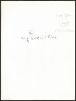 cca 1963 Nagy Zoltán feliratozott, vintage fotóművészeti alkotása, publikálva a FOTÓ 1995/10. számáb...