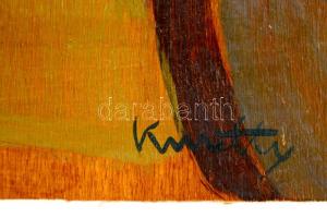 Kmetty jelzéssel: Asztali csendélet. Olaj, falemez, 35×44 cm