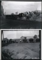 cca 1930 Kerny István (1879-1963) bánya riportja, a szerző hagyatékában levő 6 db üveglemez negatív ...