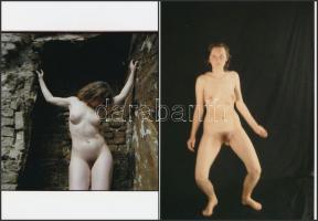 cca 1980 Finoman erotikus képek tétele, 13 db korabeli felvételről készült mai nagyítás, 13x18 cm / ...