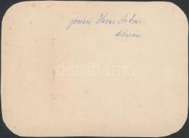 cca 1865 Gömöri Havas András feliratozott, kasírozott fényképe, 16x12 cm