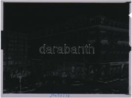 cca 1981 Budapest, a Hungarotex székházáról és környezetőről készült, 4 db szabadon felhasználható n...