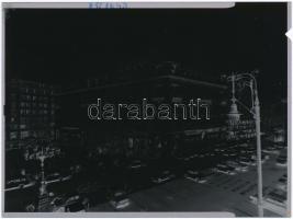 cca 1981 Budapest, a Hungarotex székházáról és környezetőről készült, 4 db szabadon felhasználható n...