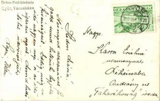 1937 Győr, Városháza, Dobos Fotó, photo