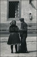 cca 1970 Zsigri Oszkár (1933-?): Terefere, feliratozott vintage fotóművészeti alkotás, 24x15,5 cm