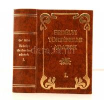 Gróf Mikó Imre-Szabó Károly: Erdélyi történelmi adatok I-IV. Szekszárd, 1987, Miniatűrkönyv Gyűjtők ...