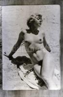 cca 1968 Akt fotók repró negatívja, 34 db 24x36 mm-es jó minőségű negatív, tároló tasakban