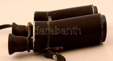 Busch Terlux binokuláris távcső, Calderoni és Társa felirattal, kopásnyomokkal, 15x12 cm