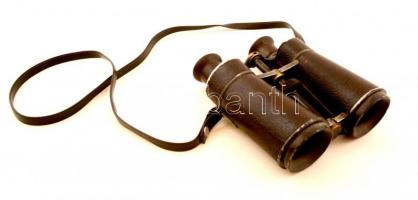 Busch Terlux binokuláris távcső, Calderoni és Társa felirattal, kopásnyomokkal, 15x12 cm