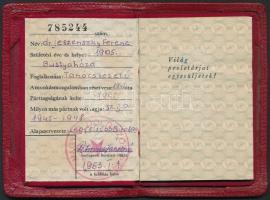 1953 dr. Jeszenszky Ferenc MNB vezérigazgató, tanácsvezető bíró párttagkönyve