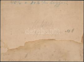 1896. november 12-én készült műtermi csoportkép, feliratozva, kasírozva, 19,5x26,5 cm