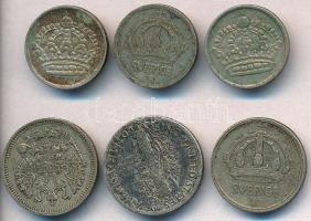 Vegyes: Amerikai Egyesült Államok 1942. 1D Ag "Mercury" + Orosz Birodalom 1913. 10k Ag + S...