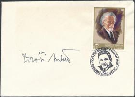 Doráti Antal (1906-1988) karmester, zeneszerző,  aláírása emlékborítékon, 11x6cm