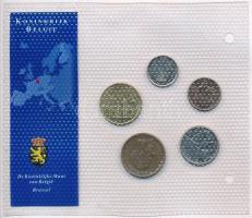 Belgium 1981-1989. 50c-20Fr (5xklf) "Az utolsó Frank forgalmi pénzek" szettben T:1-,2
Bel...
