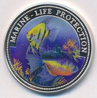 Libéria 1996. 5$ "Tengeri élet védeleme" multicolor T:2 Liberia 1996. 5 Dollars "Marine - Life Protection" multicolor T:XF