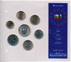 Bulgária 1999-2002. 1s-1L (7xklf) "Az utolsó Leva forgalmi pénzek" T:1 Bulgaria 1999-2002. 1 Stotinka - 1 Lev (7xdiff) "The last Leva coins" C:UNC