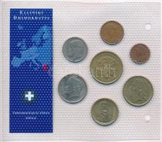 Görögország 1978-1998. 1D-100D (7xklf) "Az utolsó Drachma forgalmi pénzek" T:1-,2
Greece ...