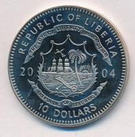 Libéria 2004. 10$ "Szabadság pillanatai - Simon Bolívar felszabadító harca 1819." multicol...