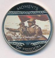 Libéria 2004. 10$ "Szabadság pillanatai - A sztálingrádi csata 1943." multicolor T:PP ujjlenyomatos Liberia 2004. 10 Dollars "Moments of Freedom -The siege of Stalingrad 1943." multicolor C:PP fingerprint