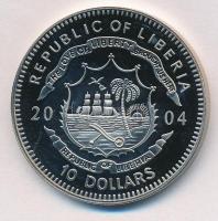 Libéria 2004. 10$ "Szabadság pillanatai-Pinochet-rezsim vége 1989" multicolor tanúsítvánny...