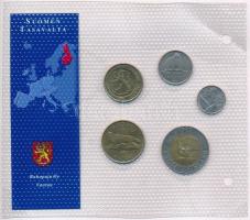 Finnország 1990-1994. 10p-10M (5xklf) "Az utolsó Márka forgalmi pénzek" T:2
Finland 1990-...