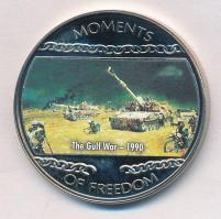 Libéria 2004. 10$ "Szabadság pillanatai - Öböl-háború 1990" multicolor T:PP ujjlenyomatos  Liberia 2004. 10 Dollars "Moments of Freedom - The Gulf War 1990" multicolor C:PP fingerprint