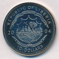 Libéria 2004. 10$ "Szabadság pillanatai - Mózes kivezeti népét Egyiptomból Kr.e. 1250" mul...